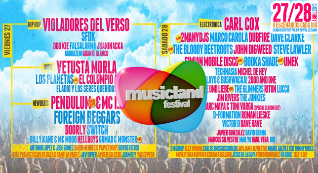 Musicland Line-Up 2013