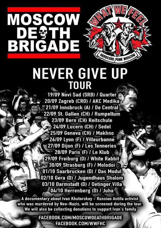 Moscow Death Brigade + What We Feel - Never Give Up Tour 2014